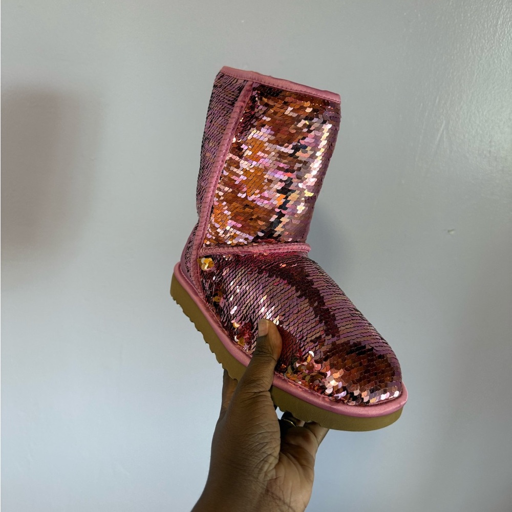 UGG Pink Sequin Winter Boots